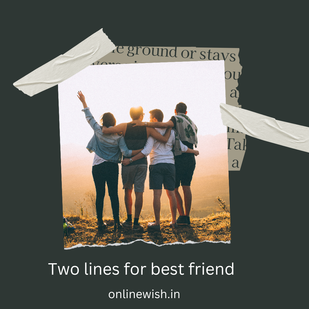 90+Two lines for best friend in hindi